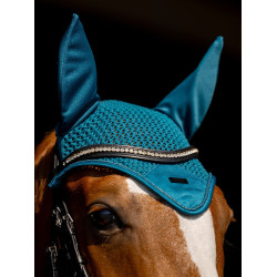 Bonnet anti-mouches Equestrian Stockholm modern Teal blue Bleu