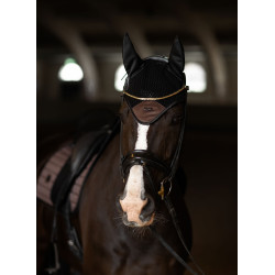 Bonnet anti-mouches Equestrian Stockholm Performance anti-bruit Modern mocha Marron