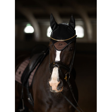 Bonnet anti-mouches Equestrian Stockholm Performance anti-bruit Modern mocha Marron