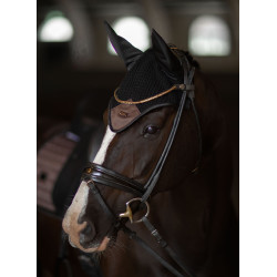 Bonnet anti-mouches Equestrian Stockholm Performance anti-bruit Modern mocha Marron