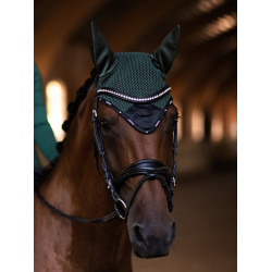 Bonnet anti-mouches Equestrian Stockholm Performance Vert sycomore