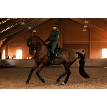 Bonnet anti-mouches Equestrian Stockholm Performance Vert sycomore