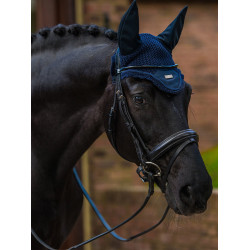 Bonnet anti-mouches Equestrian Stockholm plain Marine Bleu marine Bonnet anti-mouches Equestrian Stockholm plain Marine Bleu marine