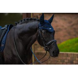Bonnet anti-mouches Equestrian Stockholm plain Marine Bleu marine Bonnet anti-mouches Equestrian Stockholm plain Marine Bleu marine