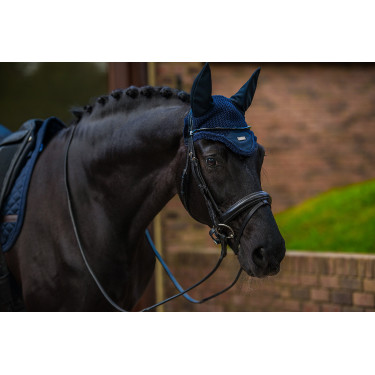 Bonnet anti-mouches Equestrian Stockholm plain Marine Bleu marine Bonnet anti-mouches Equestrian Stockholm plain Marine Bleu marine