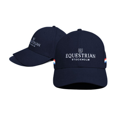 Casquette Equestrian Stockholm Marine netherlands Blanc