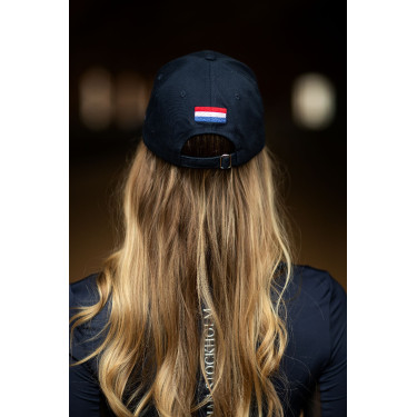 Casquette Equestrian Stockholm Marine netherlands Blanc