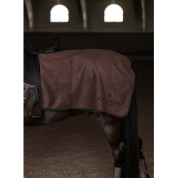 Couvre-reins carré Equestrian Stockholm polaire Modern mocha
