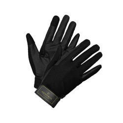 Gants d'équitation Equestrian Stockholm Summer Noir or