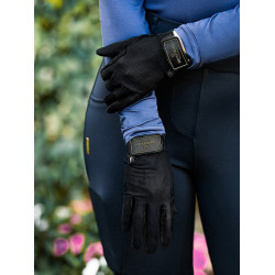Gants d'équitation Equestrian Stockholm Summer Noir or