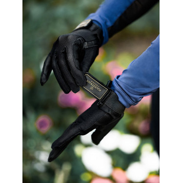 Gants d'équitation Equestrian Stockholm Summer Noir or