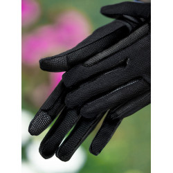 Gants d'équitation Equestrian Stockholm Summer Noir or