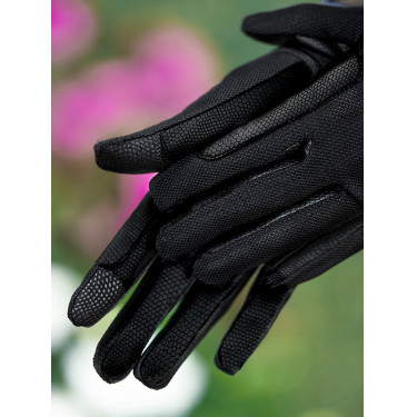 Gants d'équitation Equestrian Stockholm Summer Noir or
