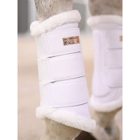 Guêtres de dressage Equestrian Stockholm Blanc / rose gold