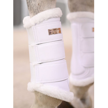 Guêtres de dressage Equestrian Stockholm Blanc / rose gold