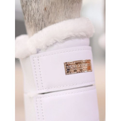 Guêtres de dressage Equestrian Stockholm Blanc / rose gold