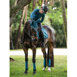 Guêtres de dressage Equestrian Stockholm mesh Teal blue Bleu