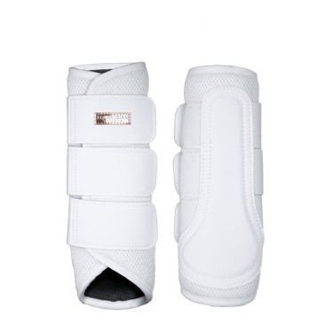 Guêtres de dressage Equestrian Stockholm mesh Blanc doré