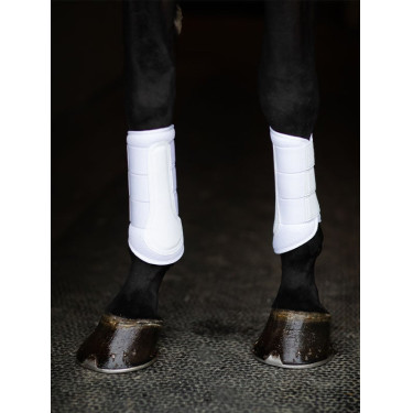 Guêtres de dressage Equestrian Stockholm mesh Blanc rose gold