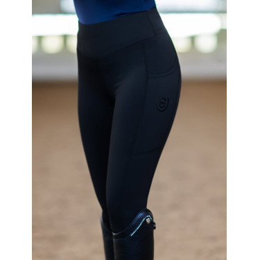 Legging d'équitation Equestrian Stockholm Movement femme Tout noir