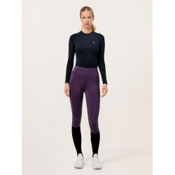 Legging d'équitation Equestrian Stockholm Movement femme Noir raven Violet
