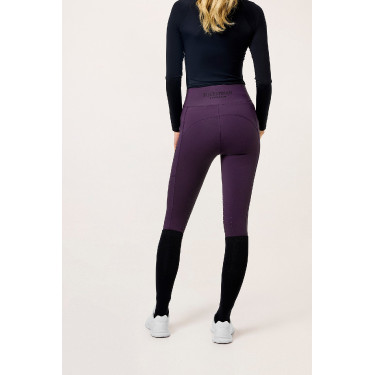 Legging d'équitation Equestrian Stockholm Movement femme Noir raven Violet