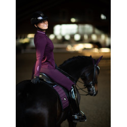 Legging d'équitation Equestrian Stockholm Movement femme Noir raven Violet