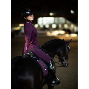 Legging d'équitation Equestrian Stockholm Movement femme Noir raven Violet