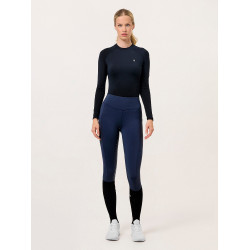 Legging d'équitation Equestrian Stockholm Movement femme Marine Bleu marine