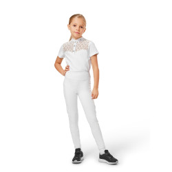 Legging d'équitation Equestrian Stockholm Movement Young Rider Blanc