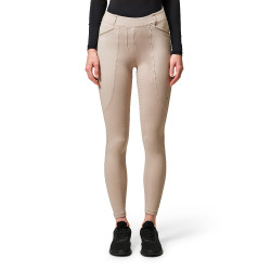 Legging d'équitation Equestrian Stockholm Premium femme Beige