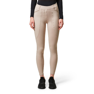 Legging d'équitation Equestrian Stockholm Premium femme Beige