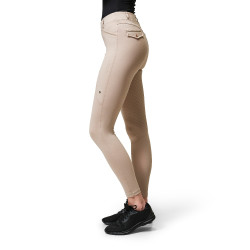 Legging d'équitation Equestrian Stockholm Premium femme Beige