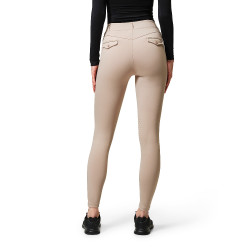 Legging d'équitation Equestrian Stockholm Premium femme Beige