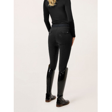 Legging d'équitation Equestrian Stockholm Premium femme Noir Legging d'équitation Equestrian Stockholm Premium femme Noir