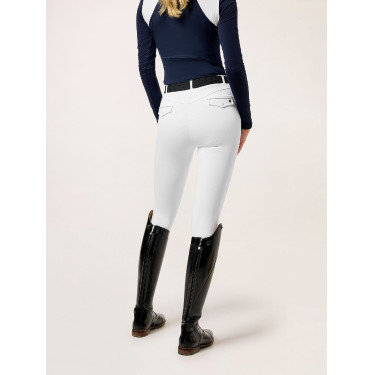 Legging d'équitation Equestrian Stockholm Premium femme Blanc