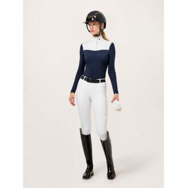 Legging d'équitation Equestrian Stockholm Premium femme Blanc