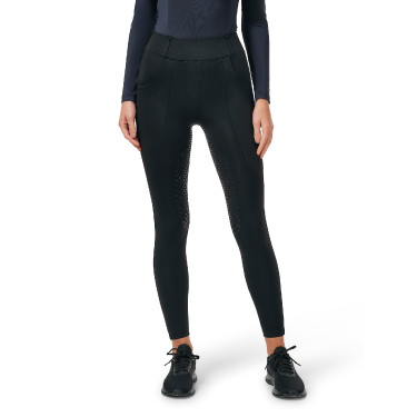 Legging d'équitation Equestrian Stockholm Supreme femme Tout noir Legging d'équitation Equestrian Stockholm Supreme femme Tout noir
