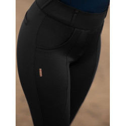 Legging d'équitation Equestrian Stockholm Supreme femme Noir or Legging d'équitation Equestrian Stockholm Supreme femme Noir or