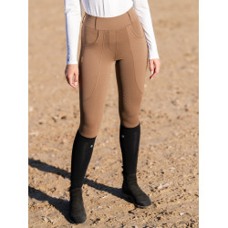 Legging d'équitation Equestrian Stockholm Supreme femme Champagne Beige