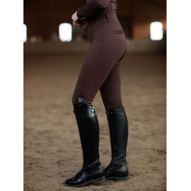 Legging d'équitation Equestrian Stockholm Supreme femme Endless glow Marron