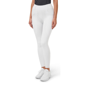 Legging d'équitation Equestrian Stockholm Supreme femme Blanc perfection