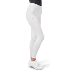 Legging d'équitation Equestrian Stockholm Supreme femme Blanc perfection