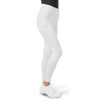 Legging d'équitation Equestrian Stockholm Supreme femme Blanc perfection