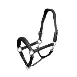 Licol en cuir Equestrian Stockholm anatomic scintillant Noir edition Licol en cuir Equestrian Stockholm anatomic scintillant Noir edition