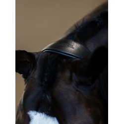 Licol en cuir Equestrian Stockholm anatomic scintillant Noir edition Licol en cuir Equestrian Stockholm anatomic scintillant Noir edition