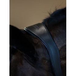 Licol en cuir Equestrian Stockholm anatomic scintillant Noir edition Licol en cuir Equestrian Stockholm anatomic scintillant Noir edition