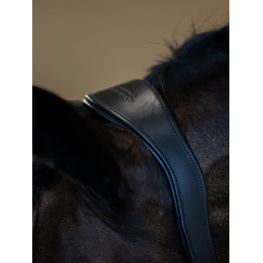 Licol en cuir Equestrian Stockholm anatomic scintillant Noir edition Licol en cuir Equestrian Stockholm anatomic scintillant Noir edition