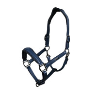 Licol en cuir Equestrian Stockholm anatomic scintillant Venise sombre Bleu