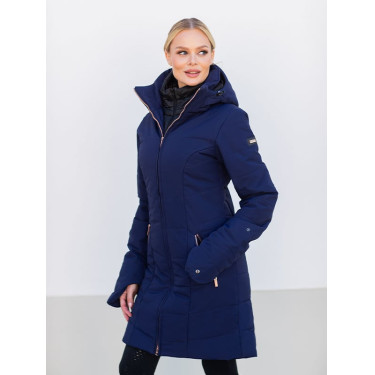 Manteau hiver long Equestrian Stockholm Denali femme Lagoon blush